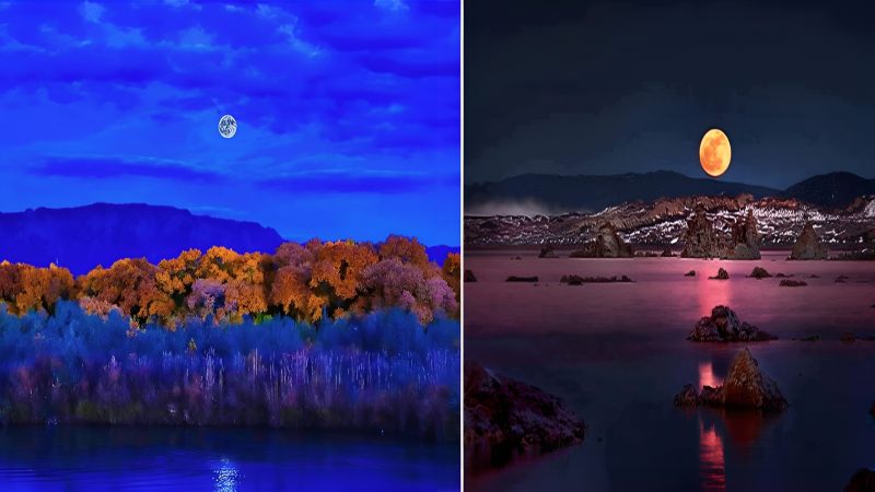 Unveiling the Breathtaking Landscape of Lake Ouareau Under the Full Moon’s Spell