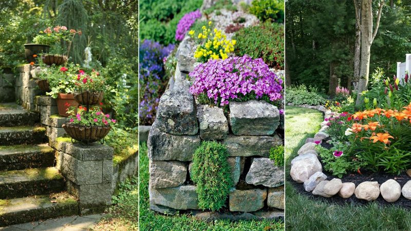 30 Playful Stone Garden Decoration Ideas For Artful Landscaping